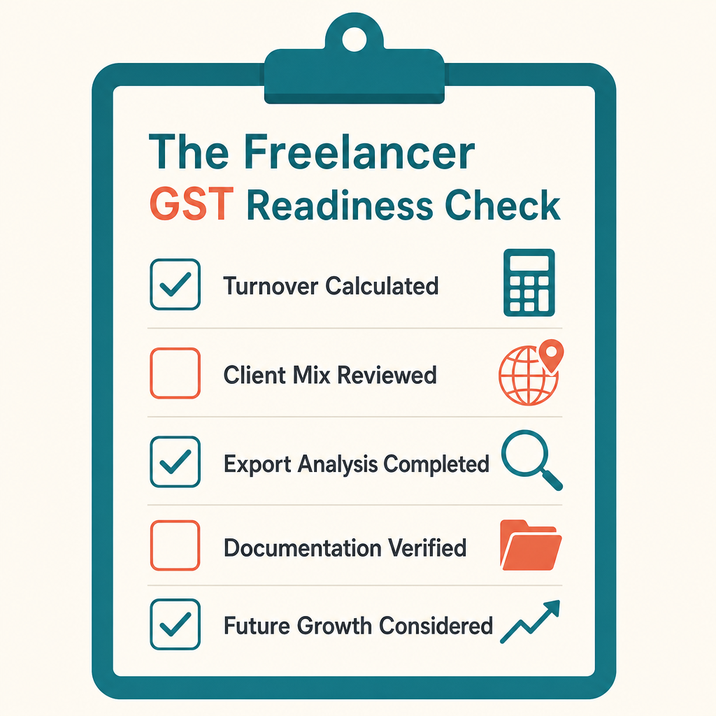 The Freelancer GST Readiness Check — a five-point review checklist